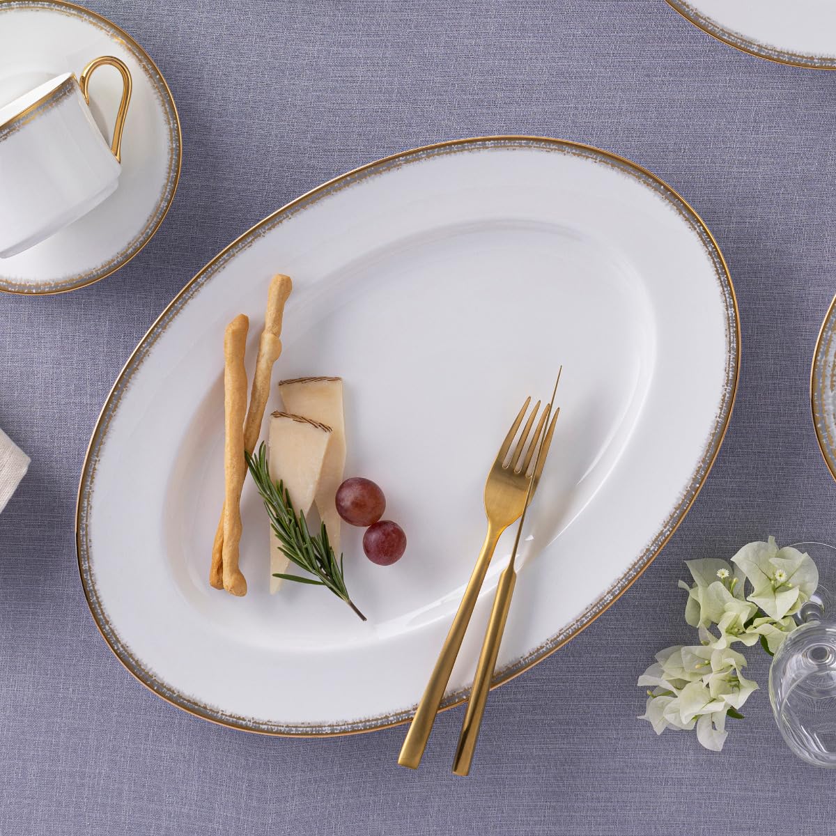 Amazon.co.jp: ノリタケ ハク オーバル大皿 14インチ : ホーム＆キッチン